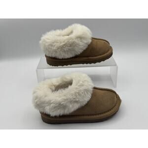 Cat & Jack Kids Girls Piper Faux Fur Boot, Tan, Size 8, Pre-owned, Excellent